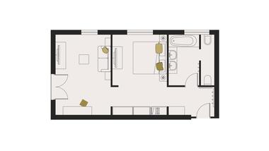 Zimmerplan Superior Suite Hotel POST
